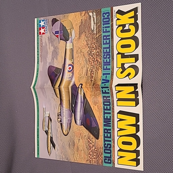 Tamiya Gloster Meteor F.1•V-1(Fieseler Fi103) NOW IN STOCK Mini Poster - Picture 6 of 8